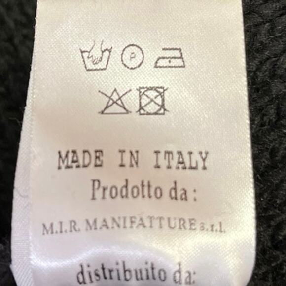 Akep Black Wool Knitted Bird Print Long Sleeve Pullover Mini Sweater Dress S/M - Picture 6 of 6